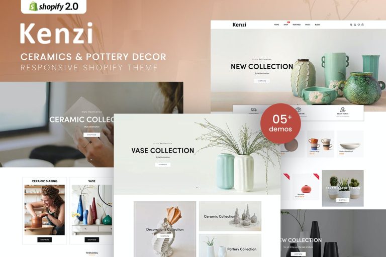 Kenzi – Ceramics & Pottery Decor Shopify Theme