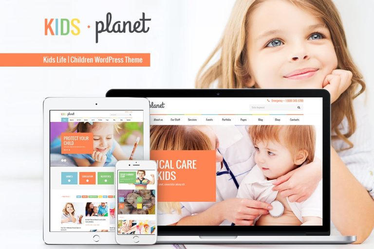 Kids Planet – A Multipurpose Children WordPress Theme