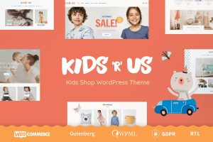 Kids R Us – Toy Store and Kids Clothes Shop WordPress Theme