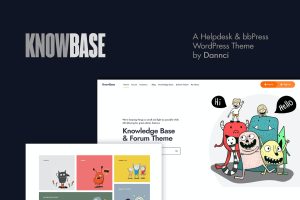 KnowBase – A Helpdesk & bbPress WordPress Theme