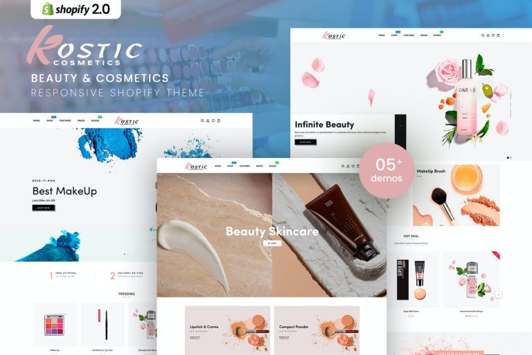 Kostic – Beauty & Cosmetics Shopify Theme