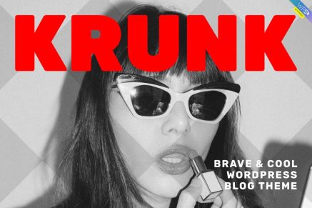 Krunk- Brave & Cool Blog 5.0.9 WordPress Theme