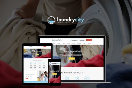 Laundry City- Dry Cleaning & Washing Services 1.2.16 WordPress Theme