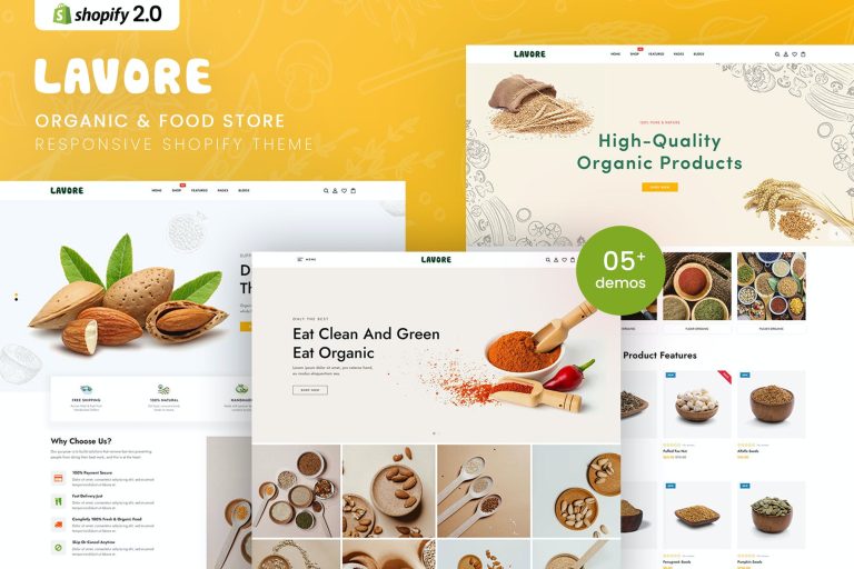 Lavore – Organic & Food Store Shopify Theme