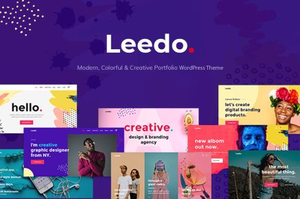 Leedo- Colorful & Creative Portfolio 2.0.2 WordPress Theme