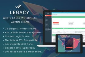 Legacy – White label WordPress Admin Theme