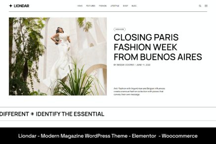 Liondar- Modern Magazine 1.0 WordPress Theme