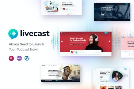 Livecast- Podcast 1.1 WordPress Theme