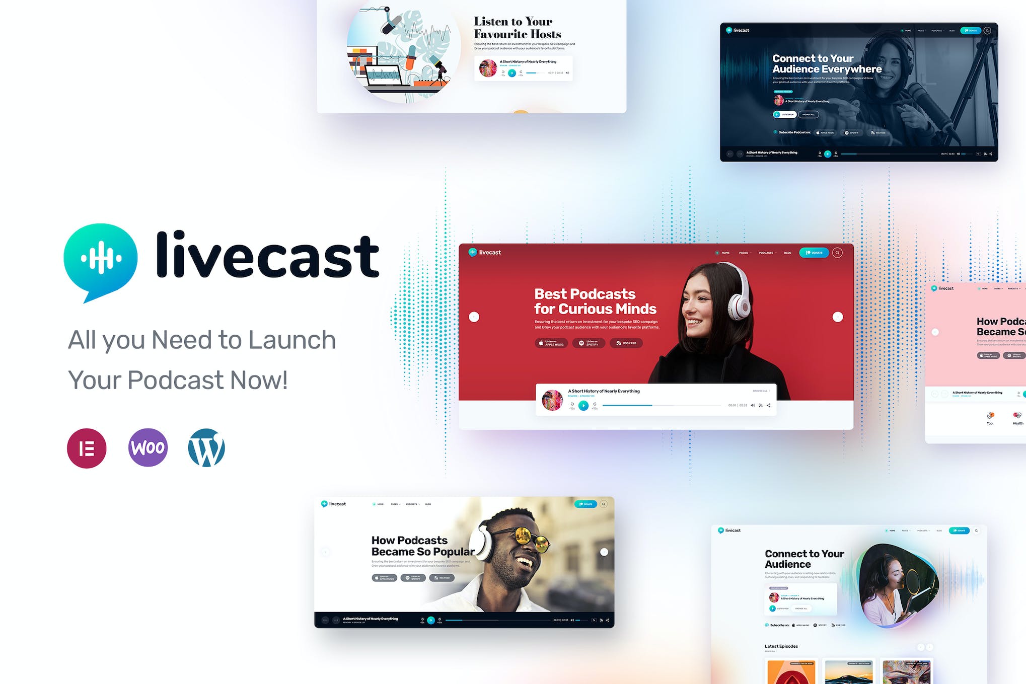 Livecast- Podcast 1.1 WordPress Theme