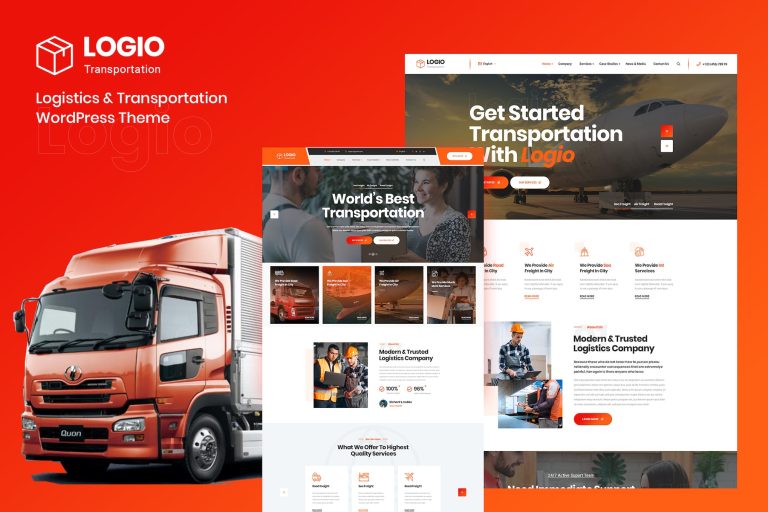 Logio – Logistics & Transport Elementor WordPress