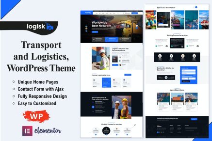 Logisk- Transport & Logistics 1.0.2 WordPress Theme