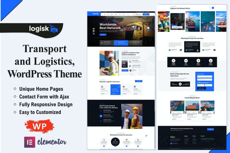 Logisk – Transport & Logistics WordPress Theme