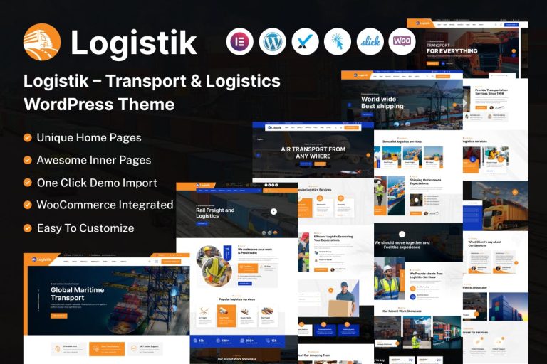Logistik – Transport & Logistics HTML Template