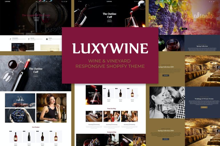 Luxywine – Wine & Vineyard Shopify Theme