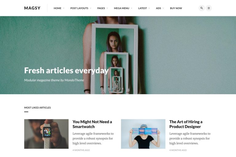 Magsy – Modular Magazine & Blog Theme