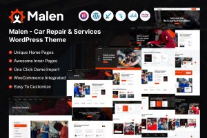 Malen – Car Service & Repair WordPress Theme