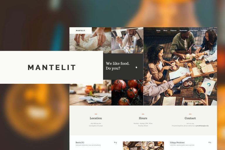 Mantelit – Restaurant WordPress Theme