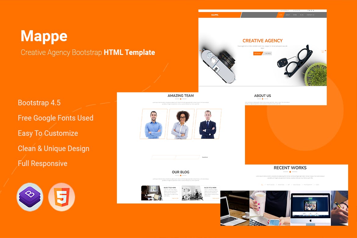 Mappe- Creative Agency Bootstrap Html Template