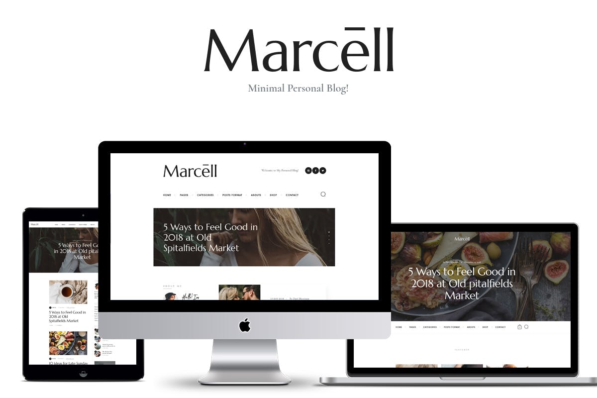 Marcell- Personal Blog & Magazine 1.2.13 WordPress Theme