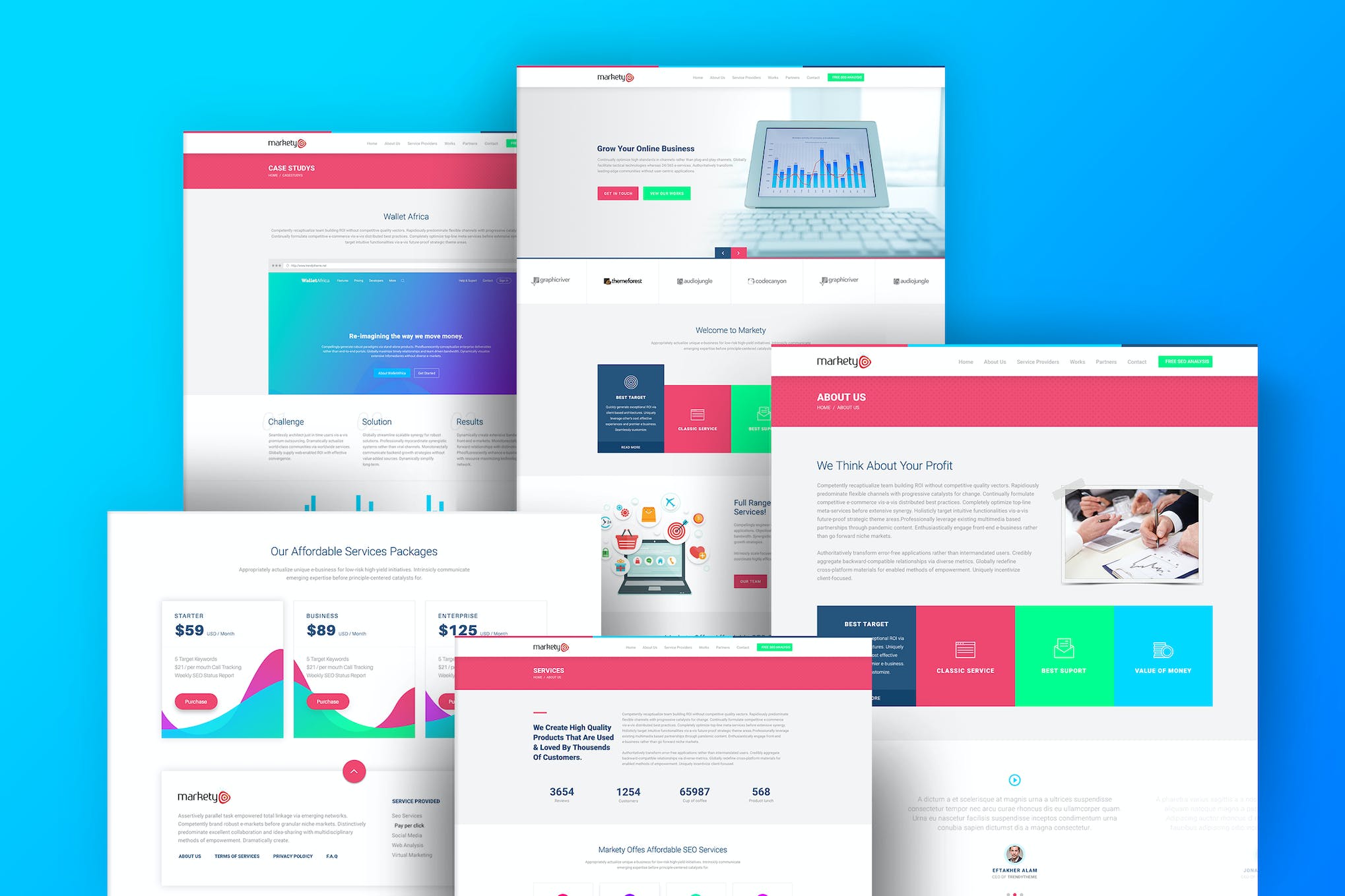 Markety- SEO & Digital Marketing 1.7 WordPress Theme