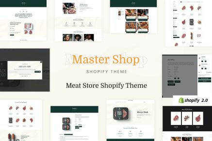 MasterChop - Meat Shop, Food Delivery Shopify Theme