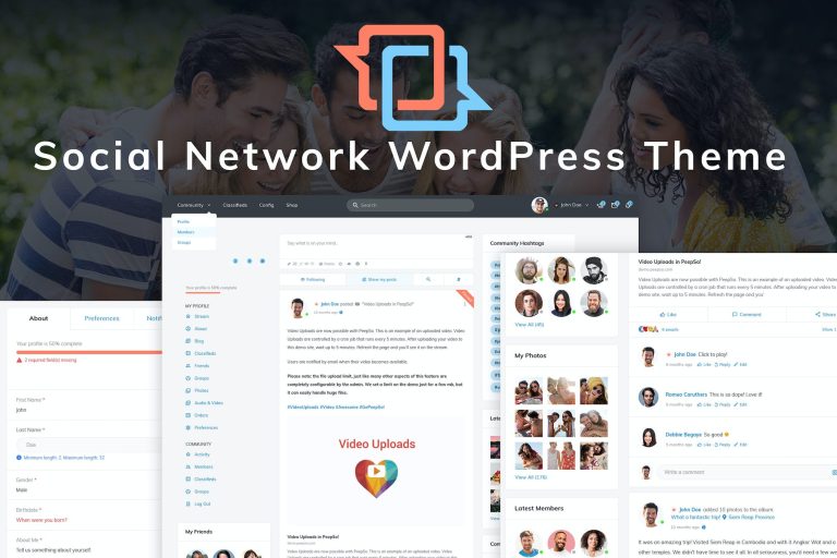MateBook – Social Network WordPress Theme