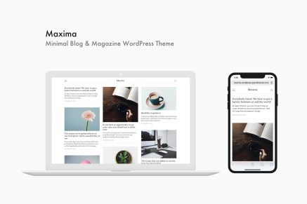Maxima- Minimal Blog & Magazine 1.2.4 WordPress Theme