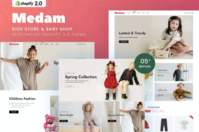 Medam – Kids Store & Baby Shop Shopify Theme