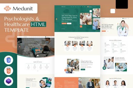 Medunit - Psychologists & Health Care HTML Templat