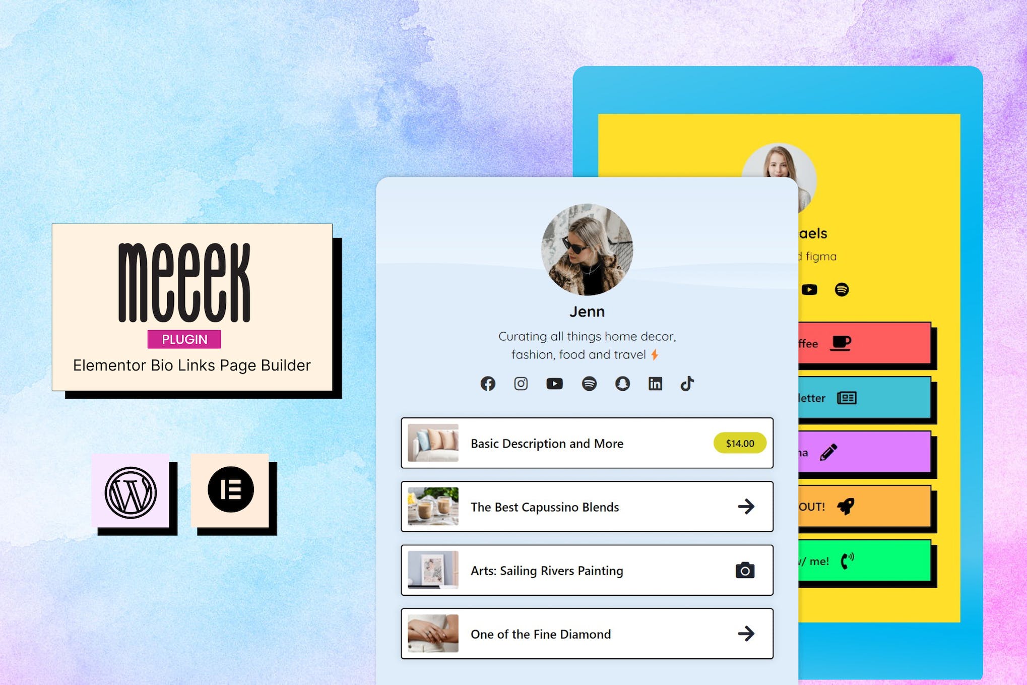 Meeek - Bio Links Creator for Elementor 1.0.1