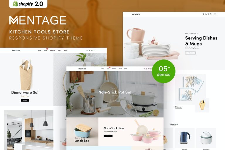 Mentage – Kitchen Tools Responsive Shopify Theme