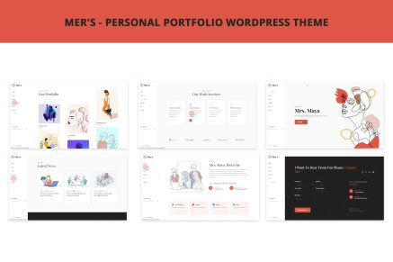 Mer's- Personal Portfolio 1.0 WordPress Theme