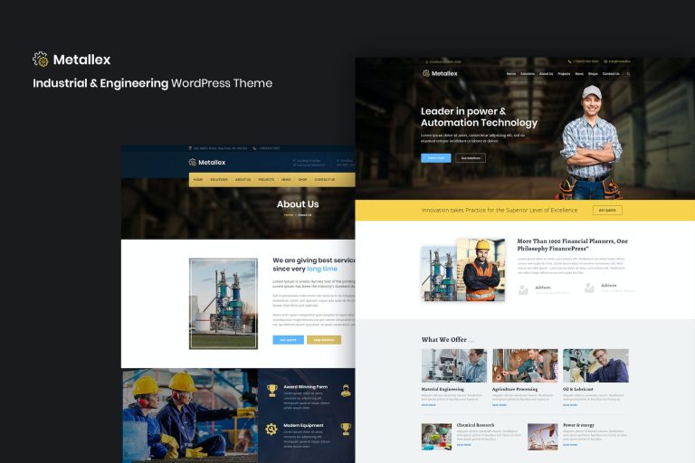 Metallex – Industrial And Engineering WordPress