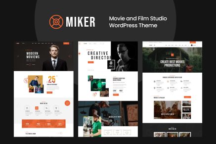 Miker- Movie and Film Studio 1.0 WordPress Theme
