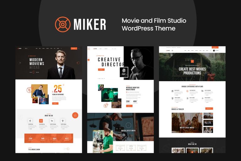 Miker – Movie and Film Studio WordPress Theme