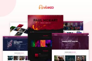 Milando – Music Portal Playback HTML Template