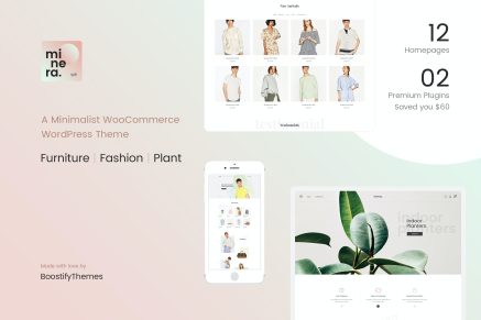 Minera- Minimalist WooCommerce 2.9.7 WordPress Theme
