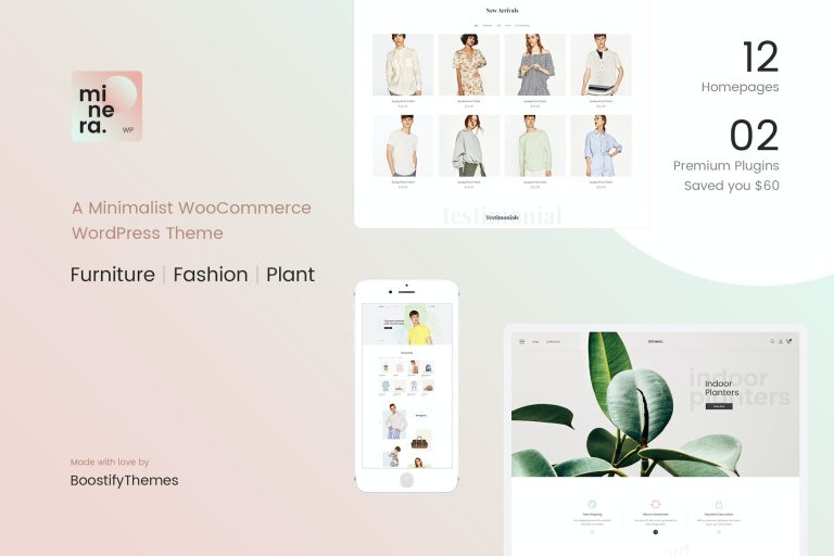 Minera – Minimalist WooCommerce WordPress Theme