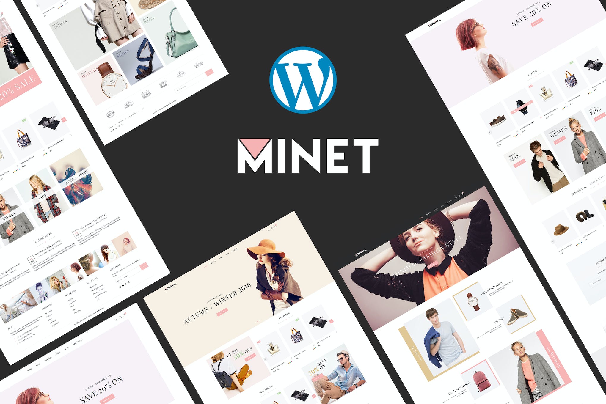Minet- Minimalist eCommerce 1.9 WordPress Theme