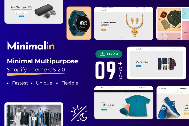 Minimalin – Minimal eCommerce Shopify Theme OS