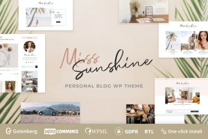 Miss Sunshine – Lifestyle & Beauty Women Blog WordPress Theme