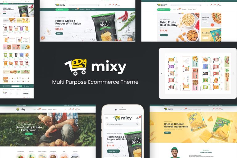 Mixy – Organic Food Store WordPress Theme