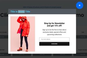 Modal Popup box Elementor Addon