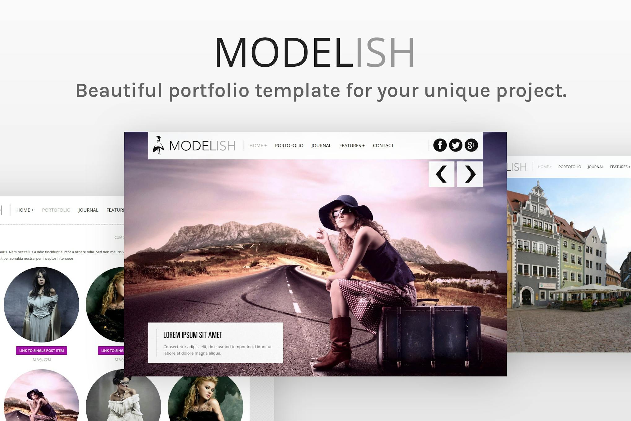 Modelish - Photography HTML Site Template