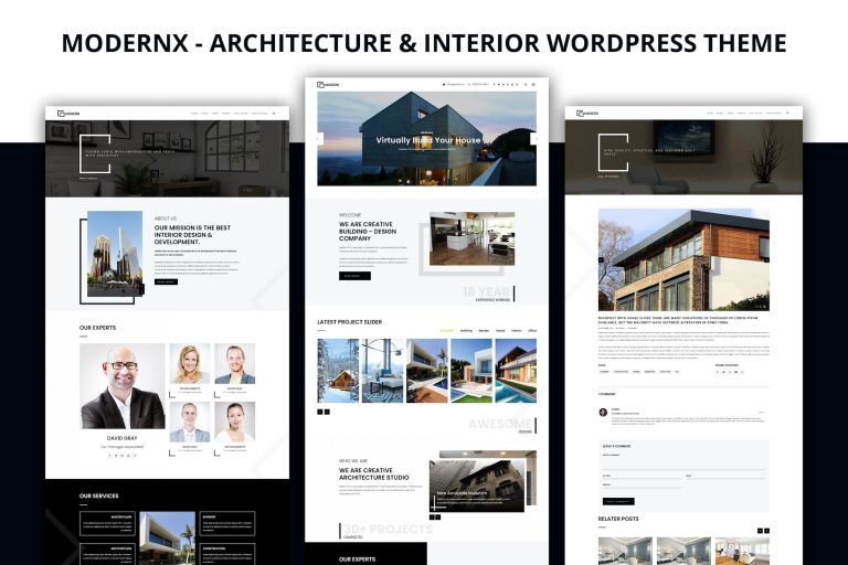 Modernx – Architecture & Interior WordPress Theme
