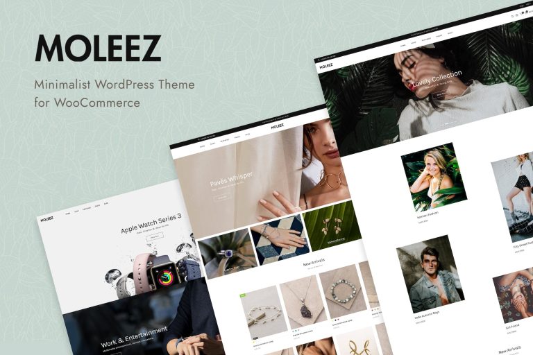 Moleez – Minimalist WordPress Theme for WooCommerc