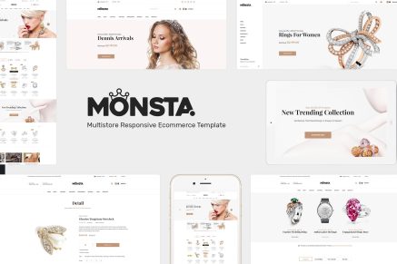 Monsta- Jewelry WooCommerce 1.1.3 WordPress Theme