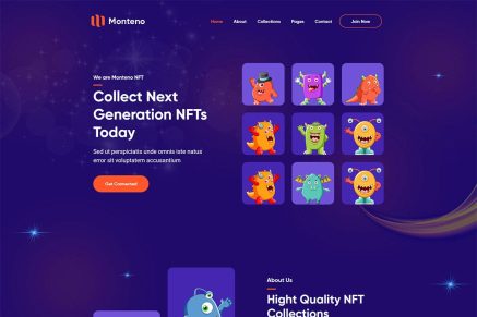 Monteno - NFT Portfolio HTML Template
