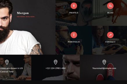 Morgan- Resume, vCard and Profile 3.5.3 WordPress Theme