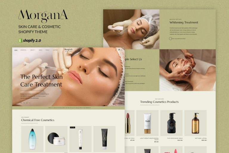 Morgana – Beauty Cosmetics Shop Shopify Store